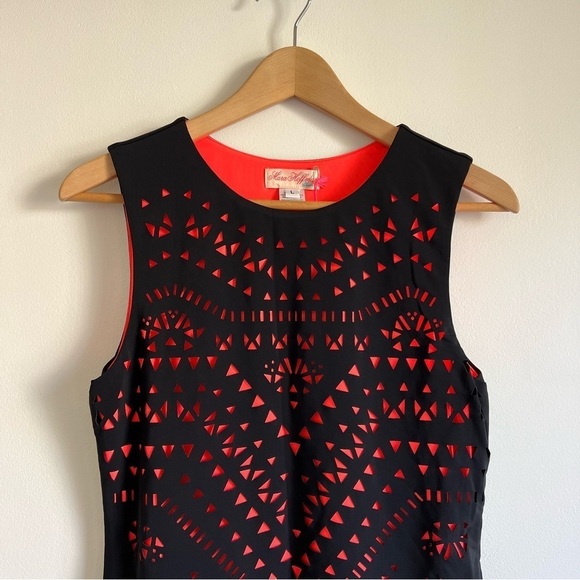 Mara Hoffman Laser Cut Dress in Black M/L - Picture 3 of 12